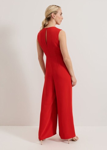 Phase Eight Saffron Jumpsuit Red Canada | HBZQVC-964